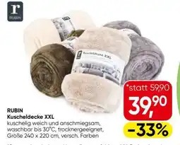 Eurospar RUBIN Kuscheldecke XXL Angebot