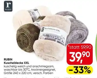 Eurospar RUBIN Kuscheldecke XXL Angebot