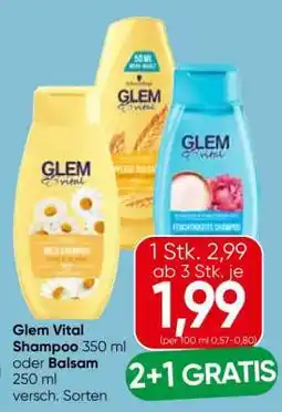 Eurospar Glem Vital Shampoo oder Balsam Angebot