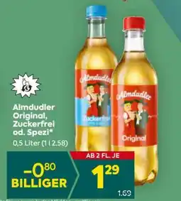 Billa Almdudler Original, Zuckerfrei od. Spezi Angebot
