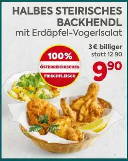 Billa HALBES STEIRISCHES BACKHENDL Angebot