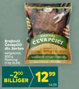 Billa Brajlovic Ćevapčići div. Sorten Angebot