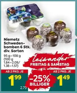 Billa Niemetz Schwedenbomben 6 Stk. div. Sorten Angebot