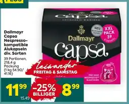 Billa Dallmayr Capsa Nespresso-kompatible Alukapseln div. Sorten Angebot