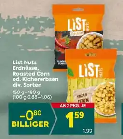 Billa List Nuts Angebot
