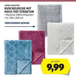 Hofer KUSCHELDECKE MIT HOCH-/TIEF-STRUKTUR Angebot