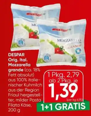 Eurospar DESPAR Orig. Ital. Mozzarella grande Angebot
