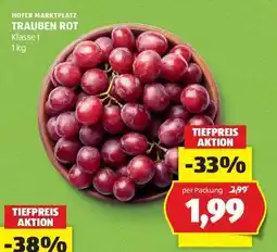 Hofer TRAUBEN ROT Angebot