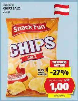 Hofer Snack Fun CHIPS SALZ Angebot