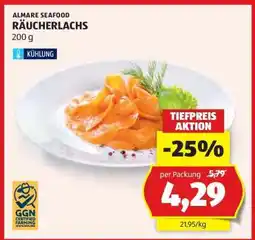 Hofer ALMARE SEAFOOD RÄUCHERLACHS Angebot