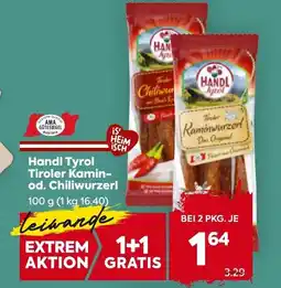 Billa Handl tyrol tiroler kamin- od. chiliwurzerl Angebot