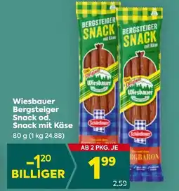 Billa Wiesbauer Bergsteiger Snack od. Snack mit Käse Angebot