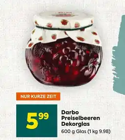 Billa Nur kurze zeit darbo preiselbeeren dekorglas Angebot