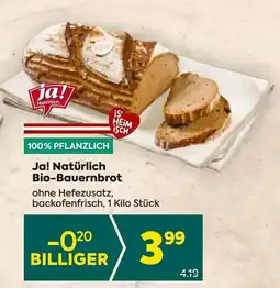 Billa Ja! natürlich, ja! natürlich bio-bauernbrot Angebot