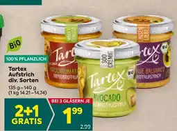 Billa Tartex aufstrich div. sorten Angebot
