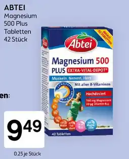 Bipa ABTEI Magnesium 500 Plus Tabletten Angebot