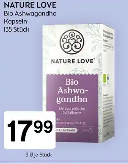 Bipa Nature love bio ashwagandha kapseln Angebot