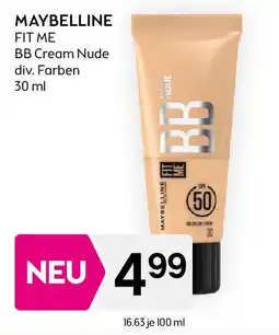Bipa Maybelline bb cream nude div. farben Angebot