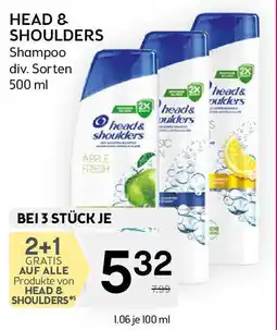 Bipa Head & shoulders shampoo Angebot
