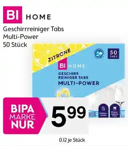 Bipa Geschirrreiniger tabs multi-power Angebot