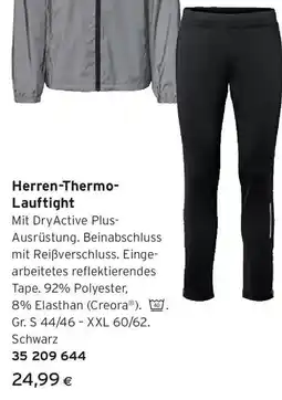 Tchibo Eduscho Herren thermo lauftight Angebot