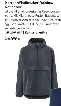 Tchibo Eduscho Herren windbreaker rainbow reflective Angebot