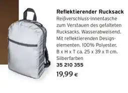 Tchibo Eduscho Reflektierender rucksack Angebot