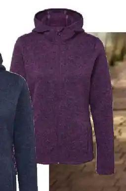 Tchibo Eduscho Strickfleece-Jacke, pflaume/lavendel Angebot