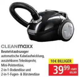 Libro CLEANMAXx Beutelstaubsauger Angebot