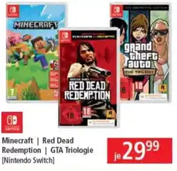 Libro Minecraft Red Dead Redemption GTA Triologie Nintendo Switch Angebot