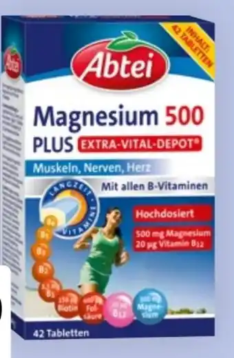 Bipa Abtei Magnesium 500 Plus Angebot