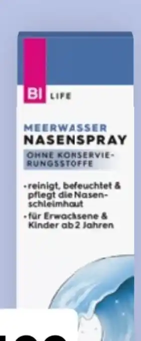 Bipa Bi Life Nasenspray Meerwasser Angebot