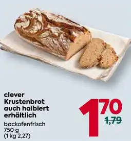 Billa clever Krustenbrot auch halbiert erhältlich Angebot