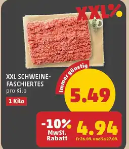 PENNY Xxl schweine- faschiertes Angebot