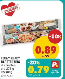 PENNY Penny. ready blätterteig Angebot