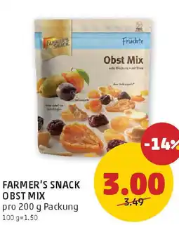 PENNY Farmer's snack obst mix Angebot