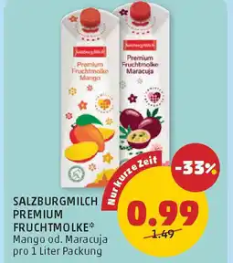 PENNY Salzburgmilch premium fruchtmolke Angebot