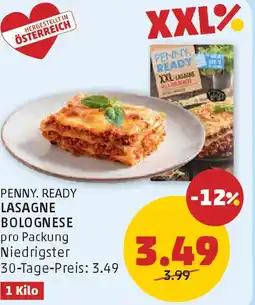 PENNY Penny. ready lasagne bolognese Angebot