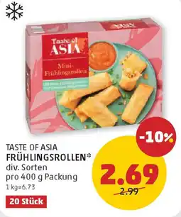 PENNY Taste of asia frühlingsrollen Angebot