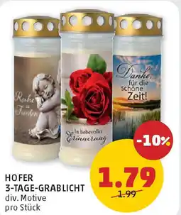 PENNY Hofer 3-tage-grablicht Angebot