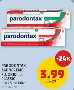 PENNY Parodontax zahncreme fluorid od. classic Angebot