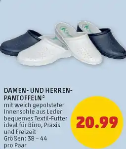 PENNY Damen- und herren- pantoffeln Angebot