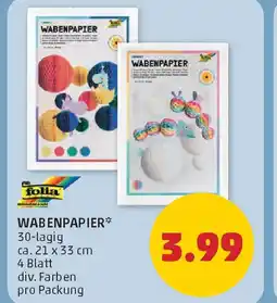PENNY Wabenpapier Angebot