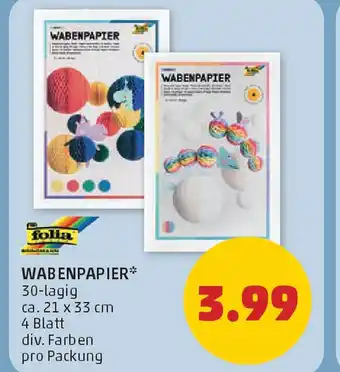 PENNY Wabenpapier Angebot