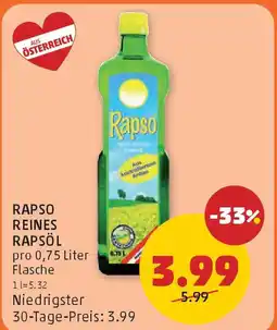 PENNY Rapso reines rapsöl Angebot