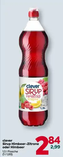 Billa Clever sirup himbeer-zitrone oder himbeer Angebot