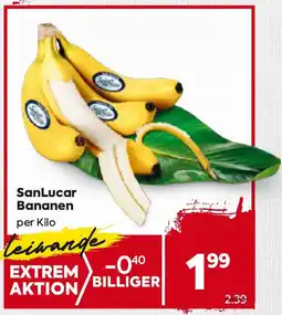 Billa SanLucar Bananen Angebot