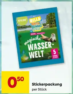 Billa Stickerpackung Angebot