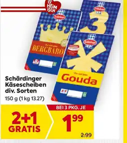 Billa Schärdinger käsescheiben div. sorten Angebot