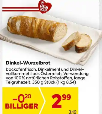 Billa Dinkel-wurzelbrot Angebot